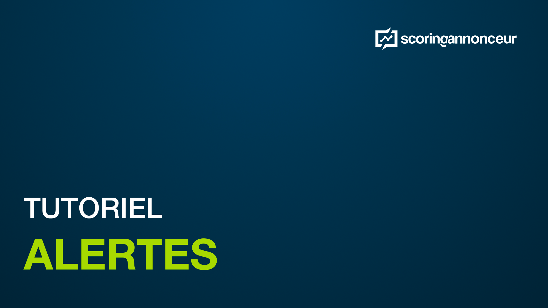 Tutoriel vidéo des alertes de parution, présenté par Erwan Quérissé, Chargé de communication de Scoring Media